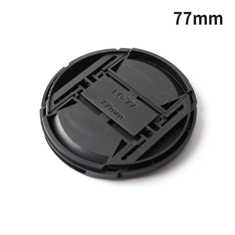 Camera Lens Cap High-quality 40.5mm 49mm 52mm 55mm 58mm 62mm 67mm 72mm 77mm 82mm Snap on Front Lens Cap for Camera