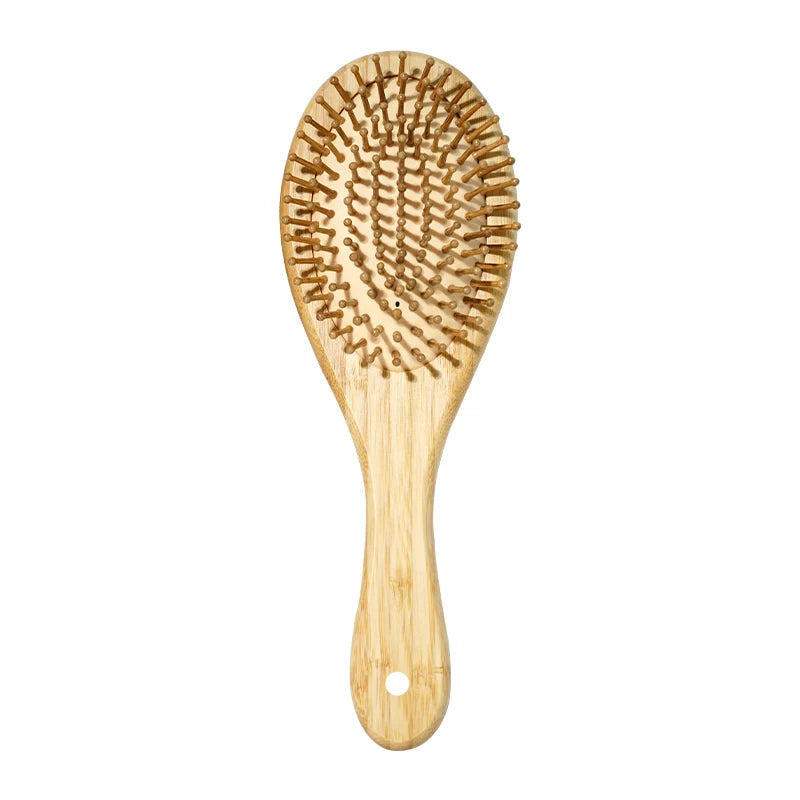 Eco Bamboo Hair Brush Nature Wooden Anti-Static