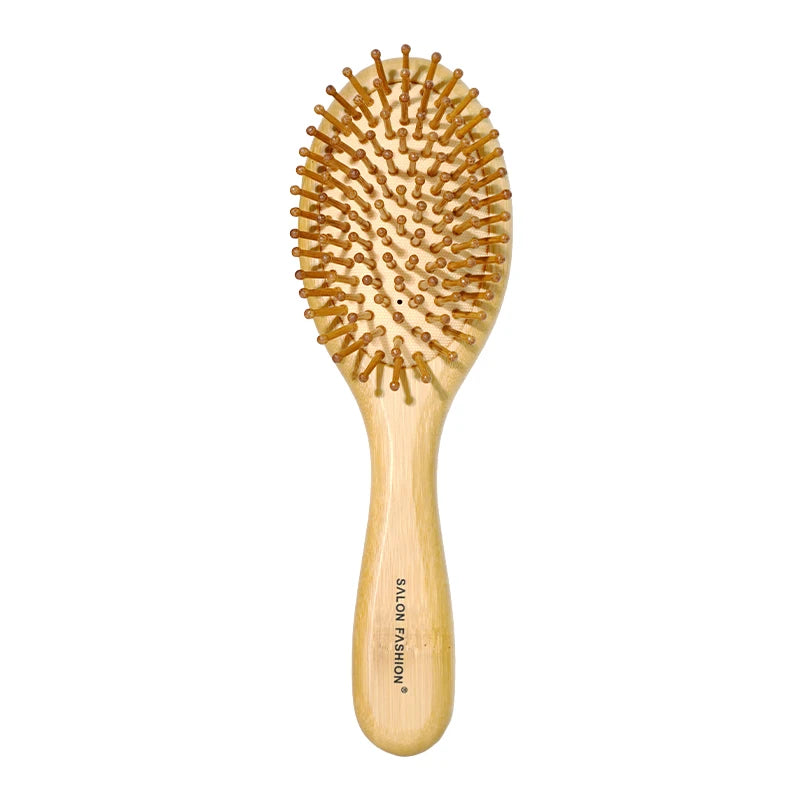Eco Bamboo Hair Brush Nature Wooden Anti-Static