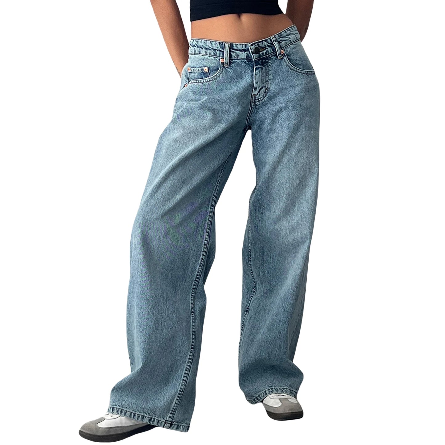 Low Waist Baggy Jeans Retro Fashion