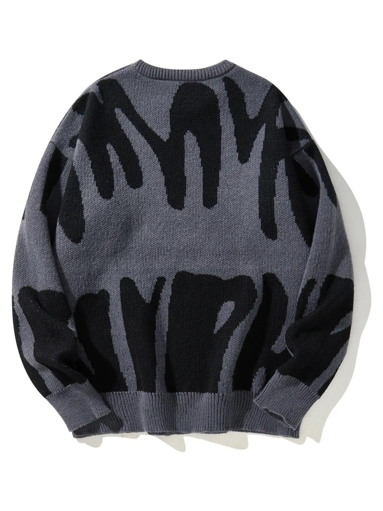 Autumn Winter Jacquard Pattern Pullover Sweater