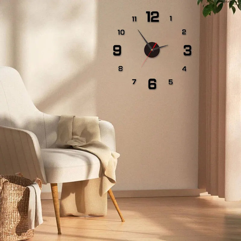 DIY 3D Wall Hanging Clock Wall Stickers