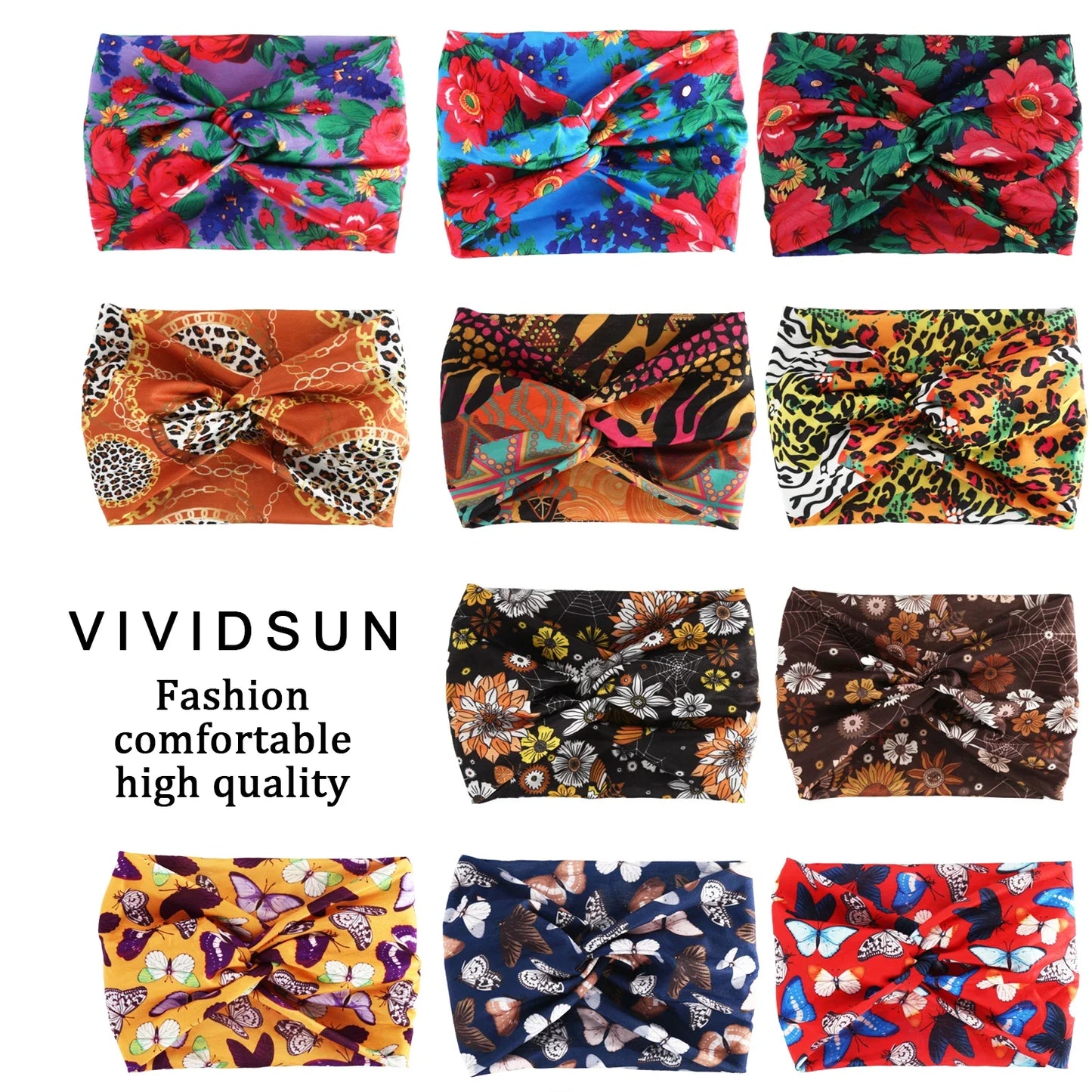 Printed Wide Elastic Head band