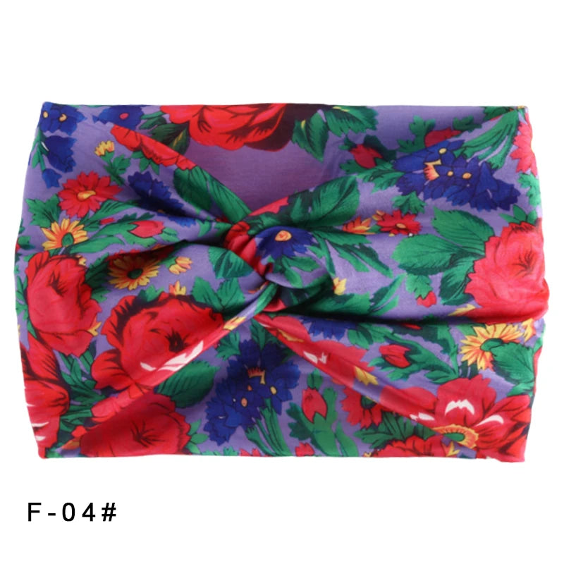 Printed Wide Elastic Head band