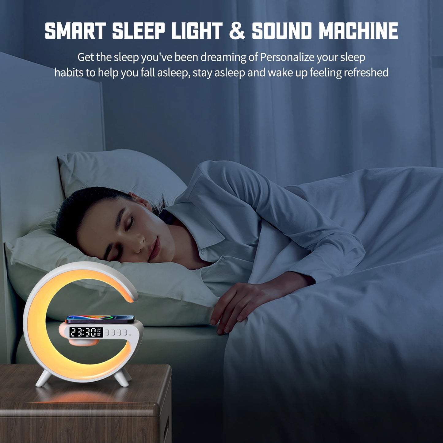 LED Smart Wake Up Wireless Speaker