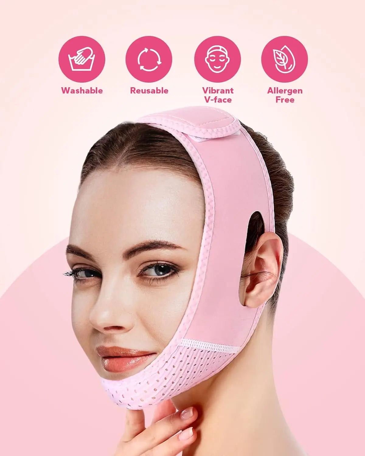 Reusable Face Strap, V Line Mask