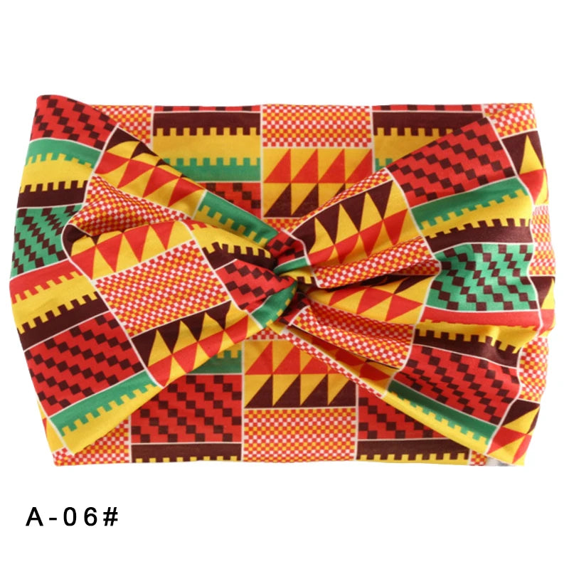 Printed Wide Elastic Head band