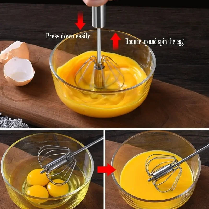 Kitchen Stainless Steel Whisk Creamer Semi-automatic