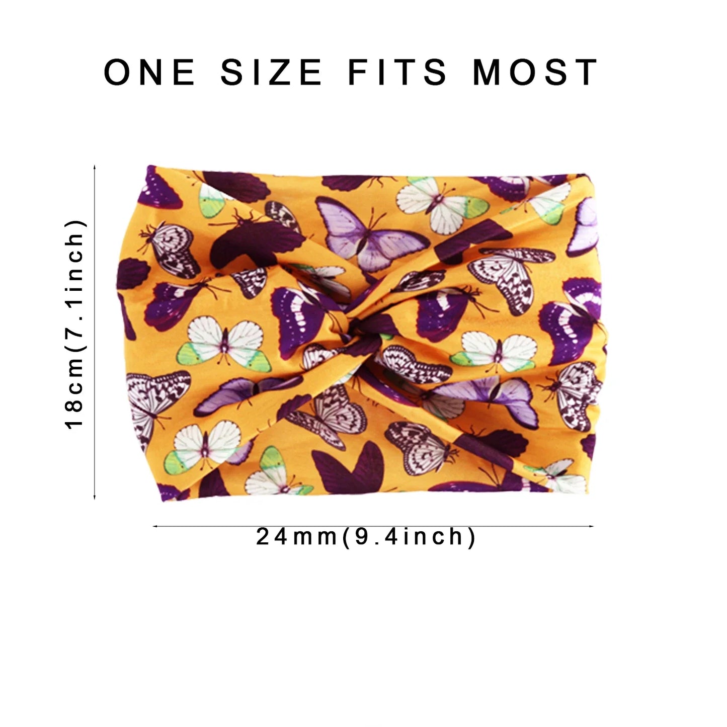 Printed Wide Elastic Head band