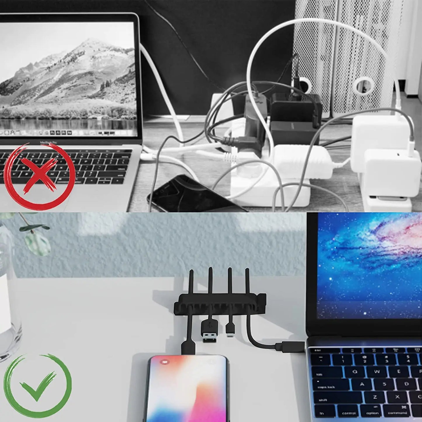 Cable Organizer Cord Management Wire Holder