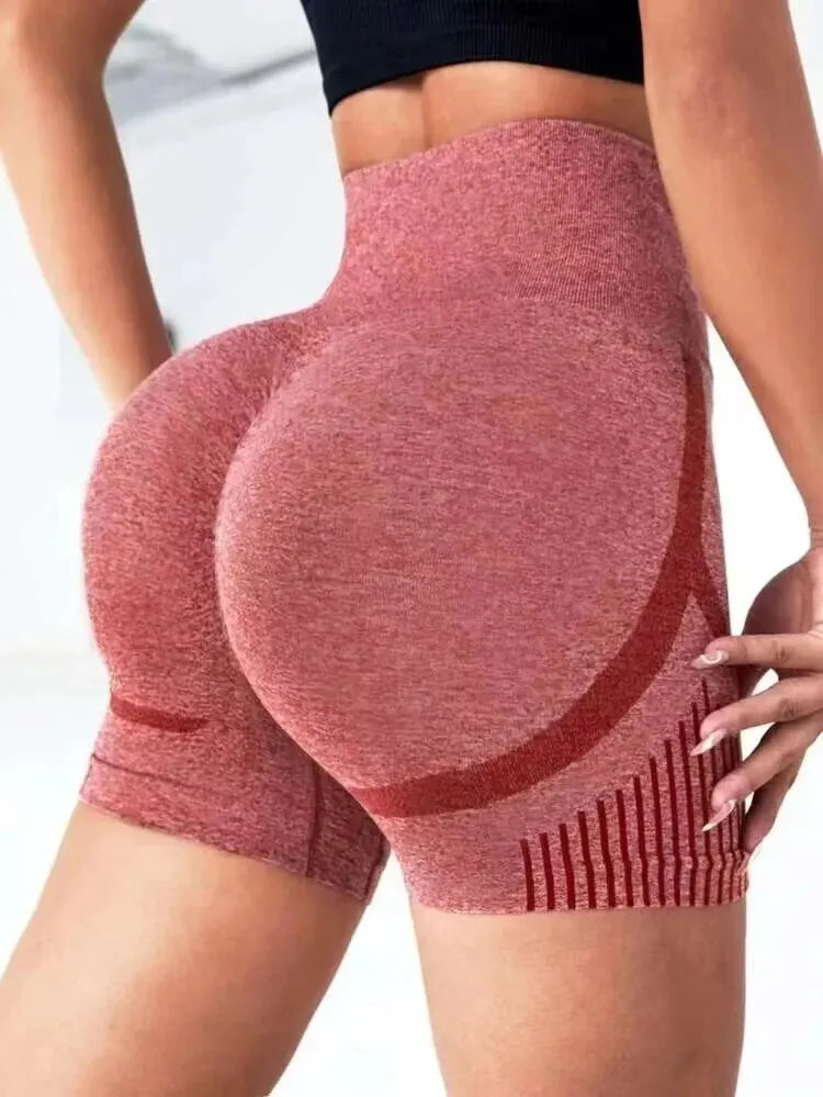 Women Yoga High Waist Workout Shorts