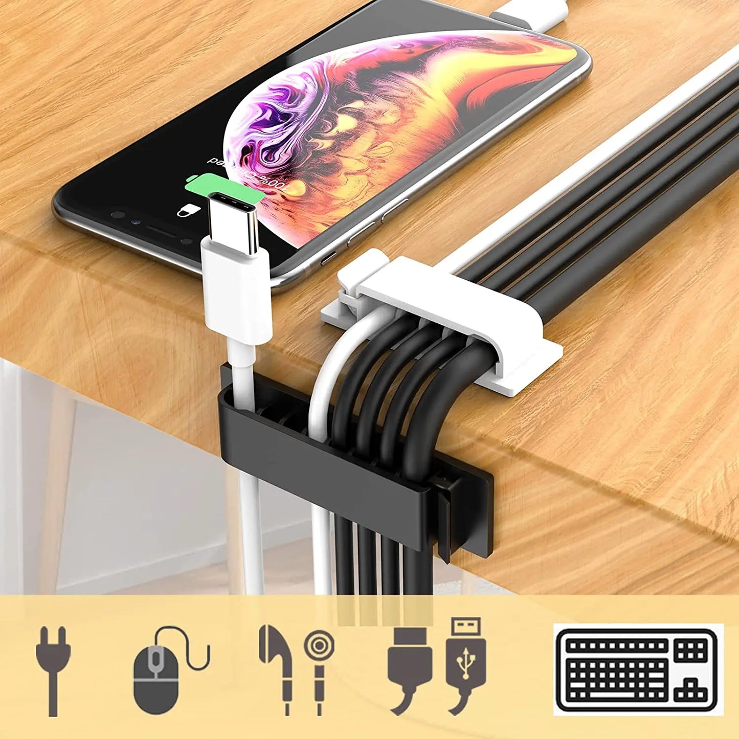 Cable Organizer Cord Management Wire Holder