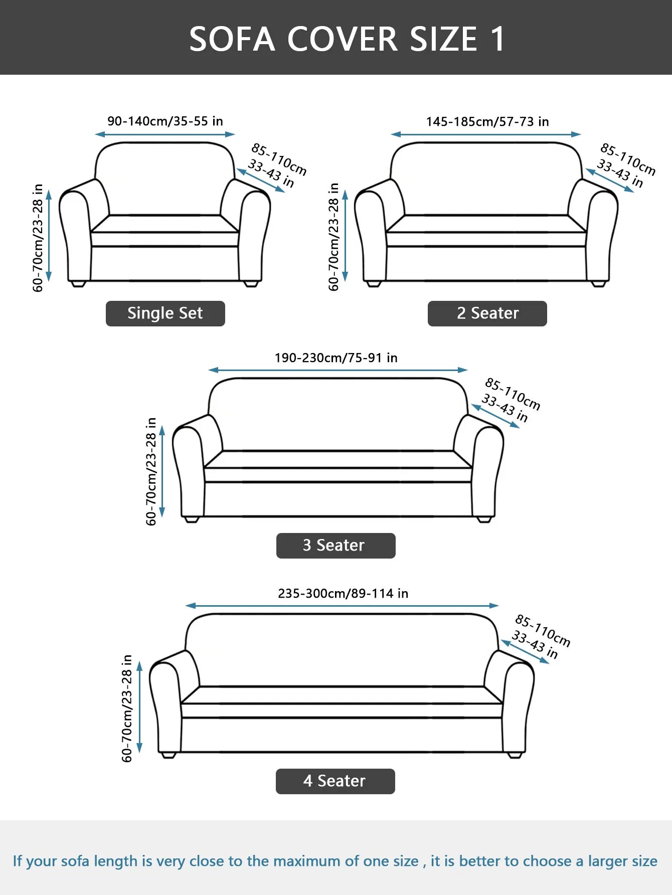 Flower Printed Elastic Sofa Cover