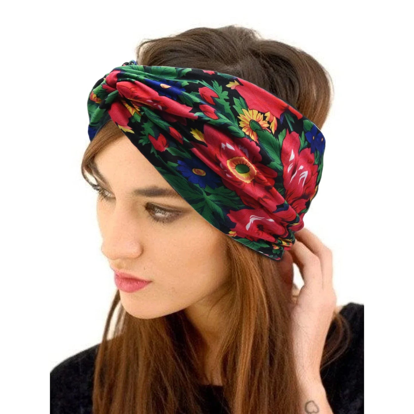 Printed Wide Elastic Head band
