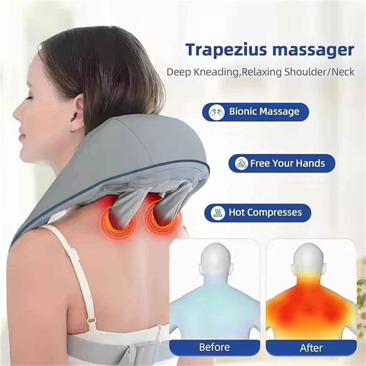 Neck And Back Soothing Heat Massager