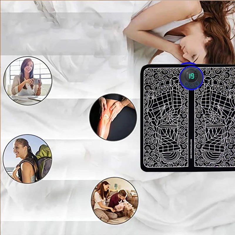 Electric Foot Massager Pad Muscle Massage Relaxation