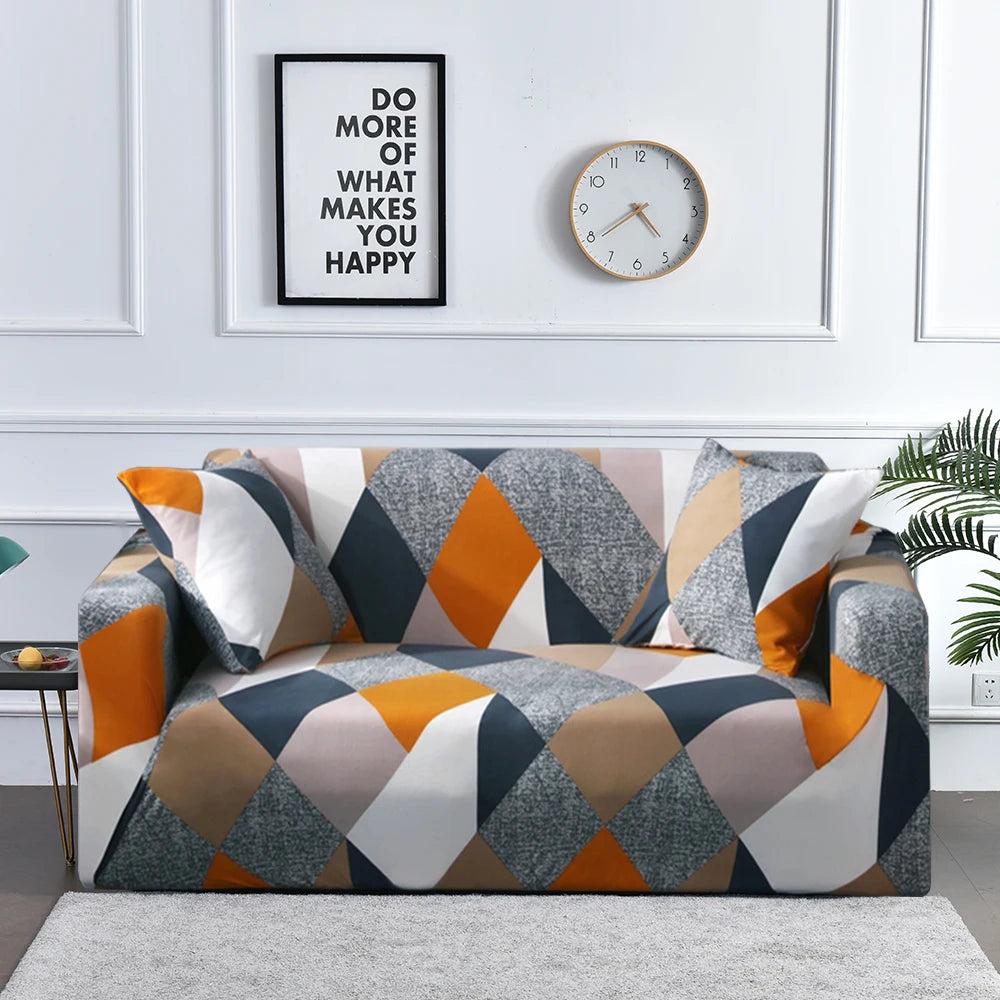 Flower Printed Elastic Sofa Cover