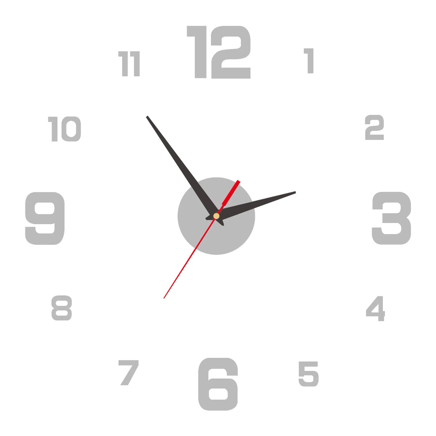 DIY 3D Wall Hanging Clock Wall Stickers