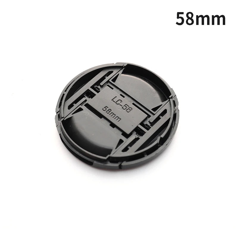 Camera Lens Cap High-quality 40.5mm 49mm 52mm 55mm 58mm 62mm 67mm 72mm 77mm 82mm Snap on Front Lens Cap for Camera