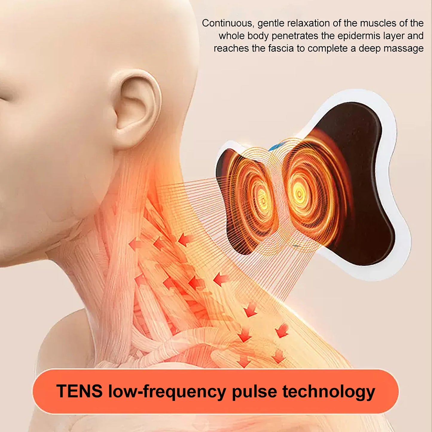 Neck Massager Mini Electric  EMS Cervical Back Vertebra