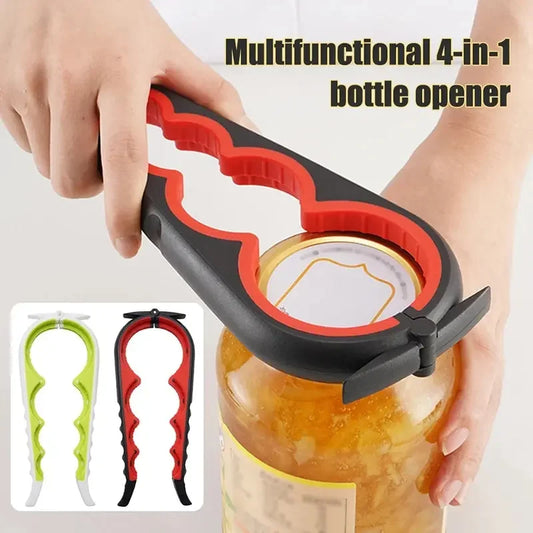 Multi Functional Four In One Beverage Bottle Opener