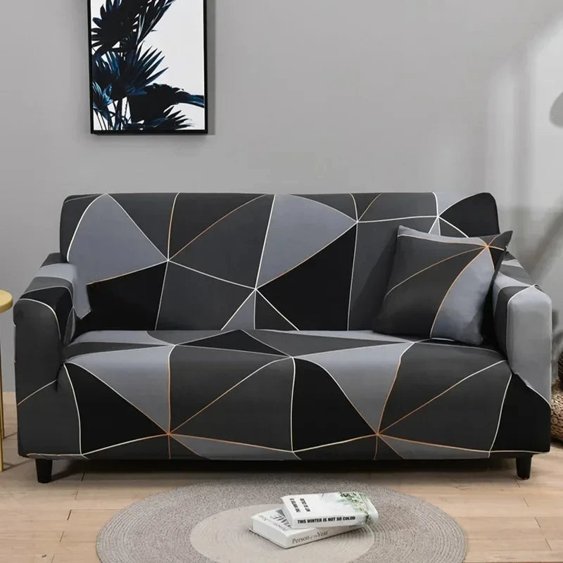 Flower Printed Elastic Sofa Cover
