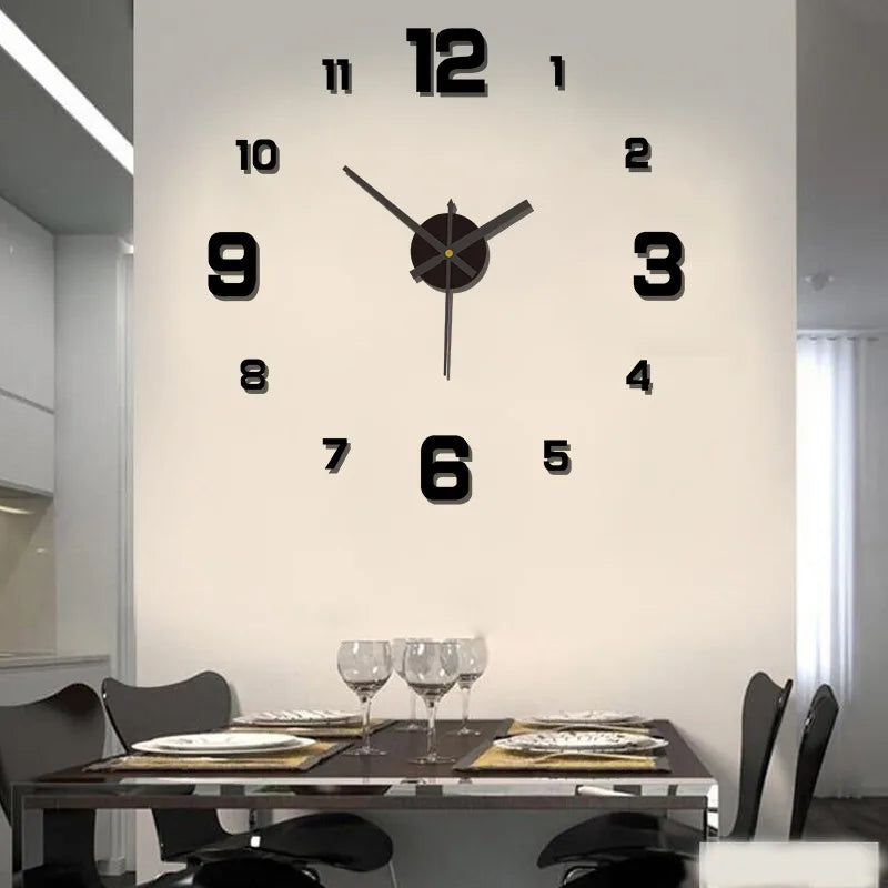 DIY 3D Wall Hanging Clock Wall Stickers