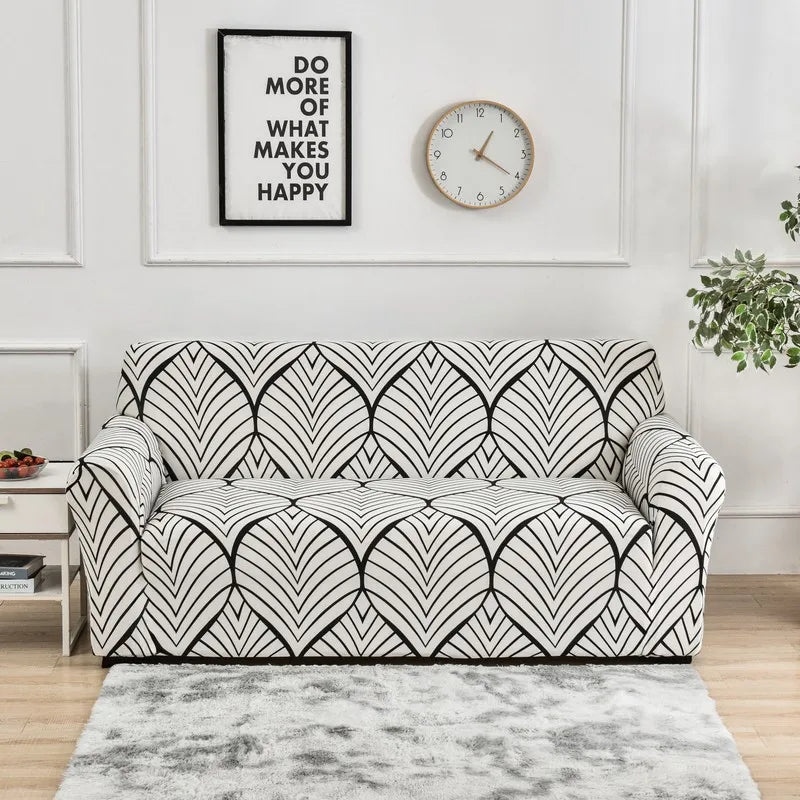 Flower Printed Elastic Sofa Cover