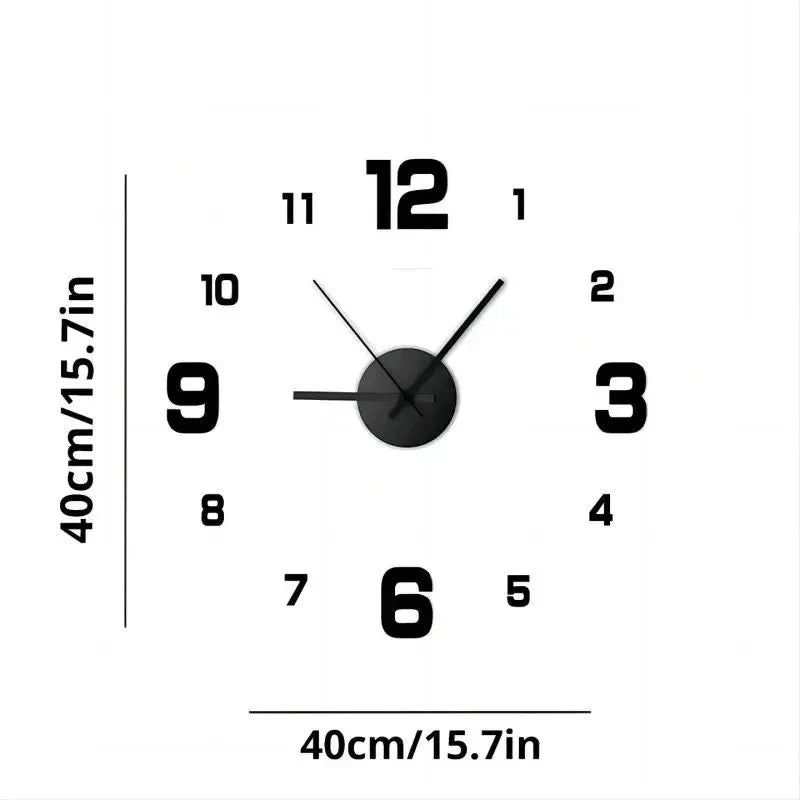 DIY 3D Wall Hanging Clock Wall Stickers