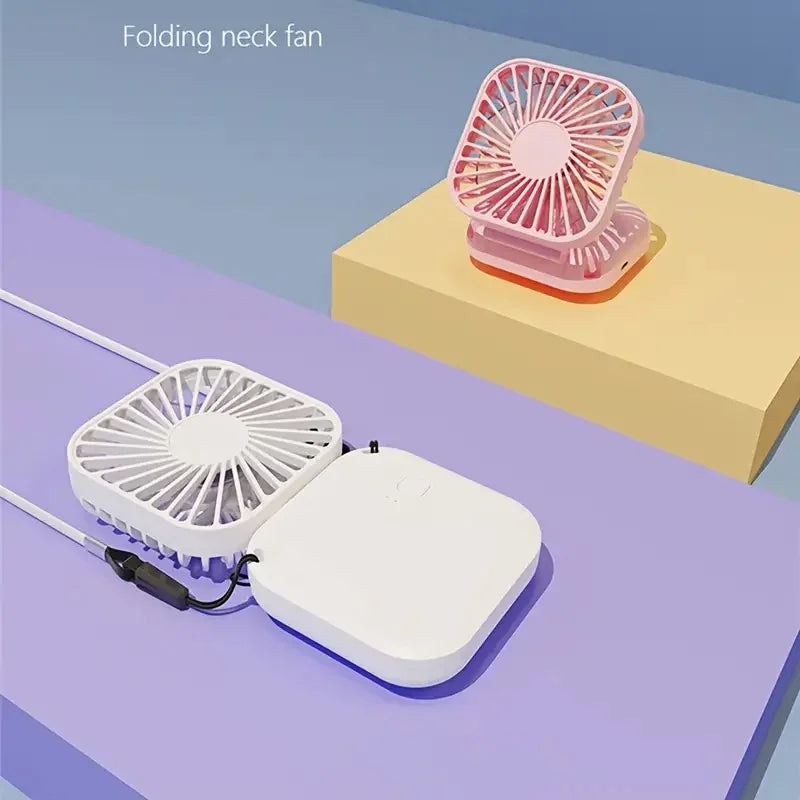 Mini Folding Hanging Neck Fan