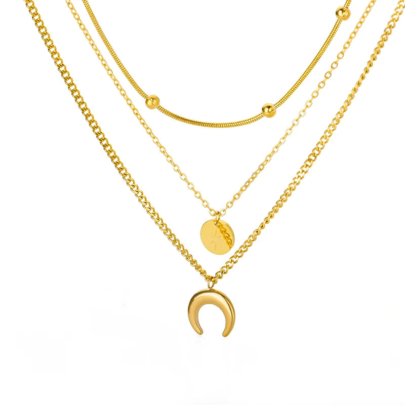 Multilayer Heart Necklace