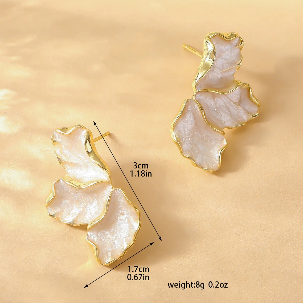 Luxury Colorful Petal Earrings