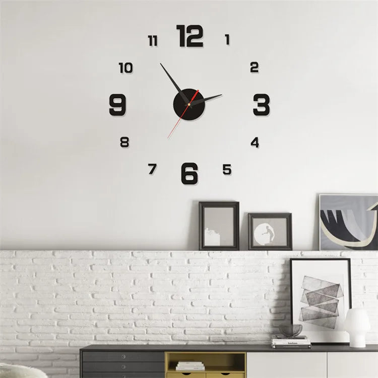 DIY 3D Wall Hanging Clock Wall Stickers
