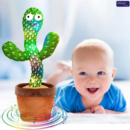 Talking Cactus Toy with LED 120 English Songs Singing Musical