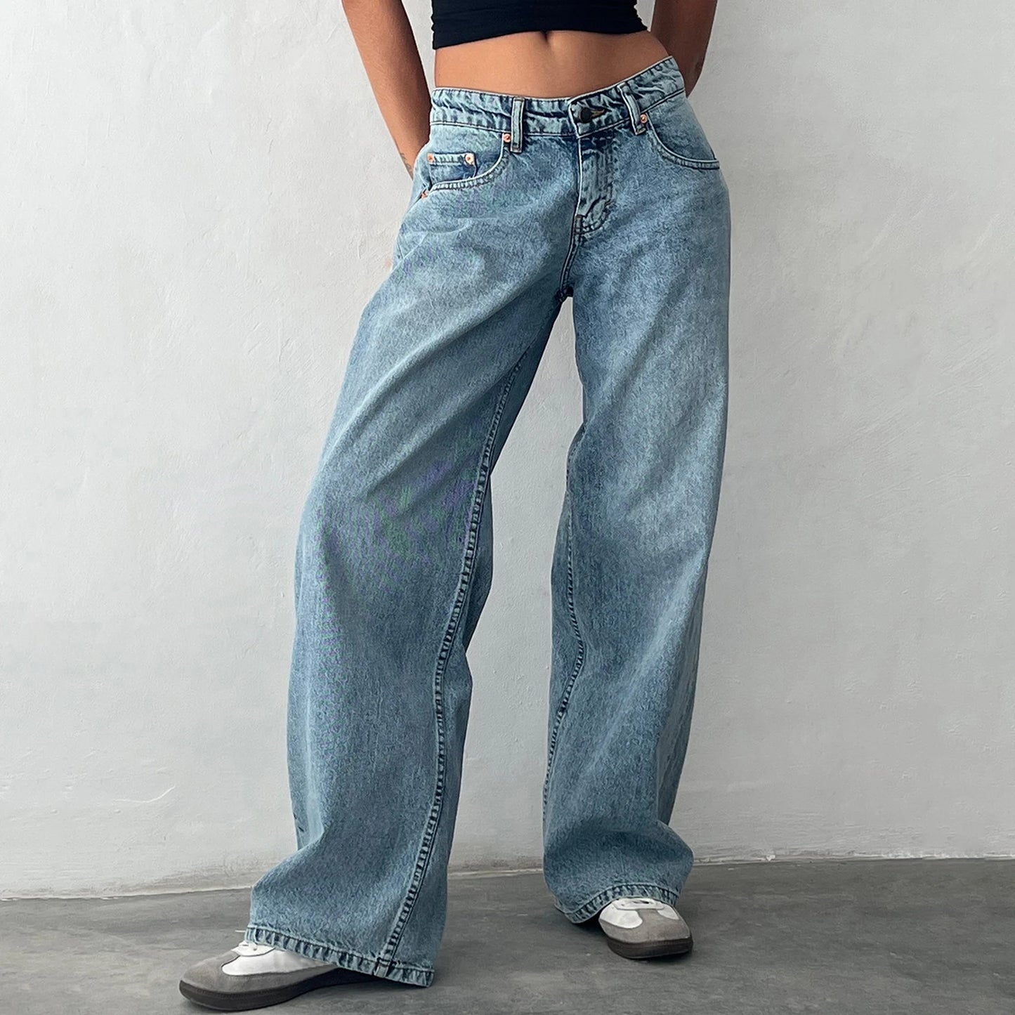 Low Waist Baggy Jeans Retro Fashion