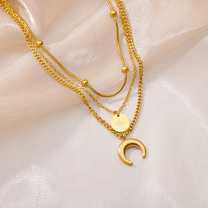 Multilayer Heart Necklace