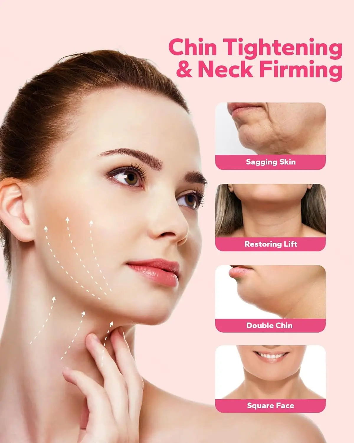 Reusable Face Strap, V Line Mask