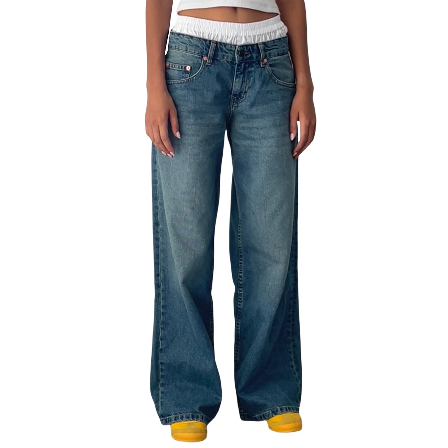 Low Waist Baggy Jeans Retro Fashion
