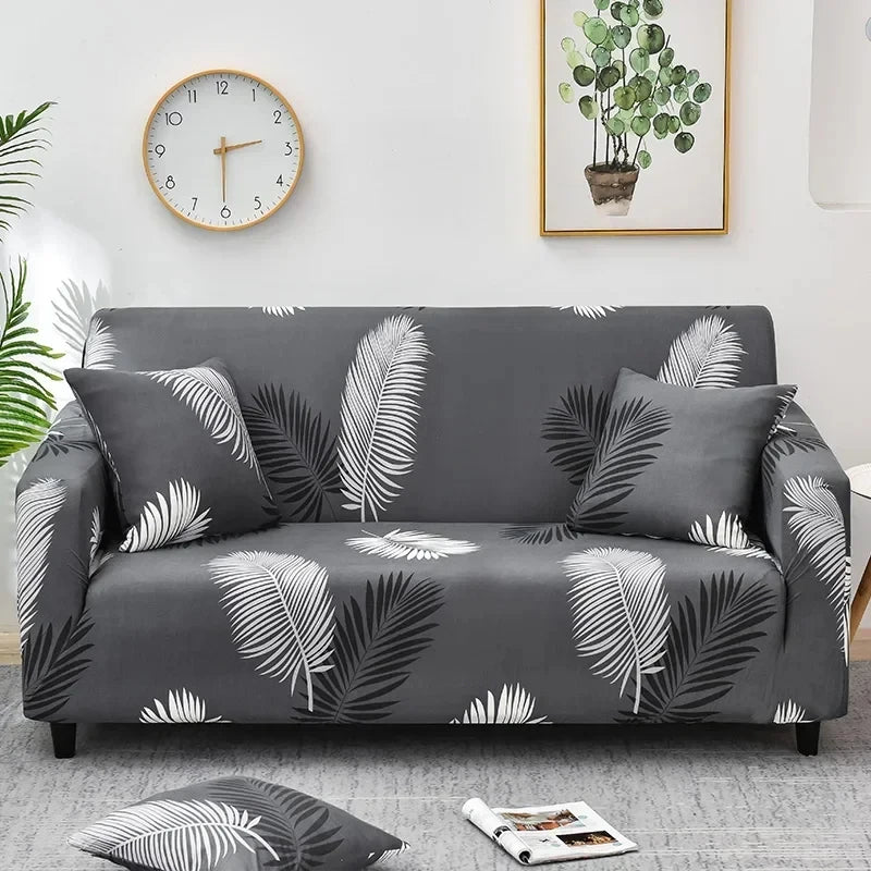 Flower Printed Elastic Sofa Cover