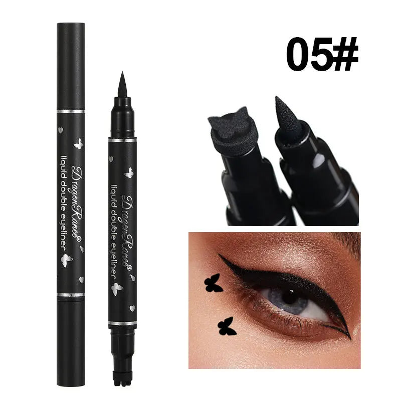 Dragon Ranee Double head Star Seal Eyeliner waterproof