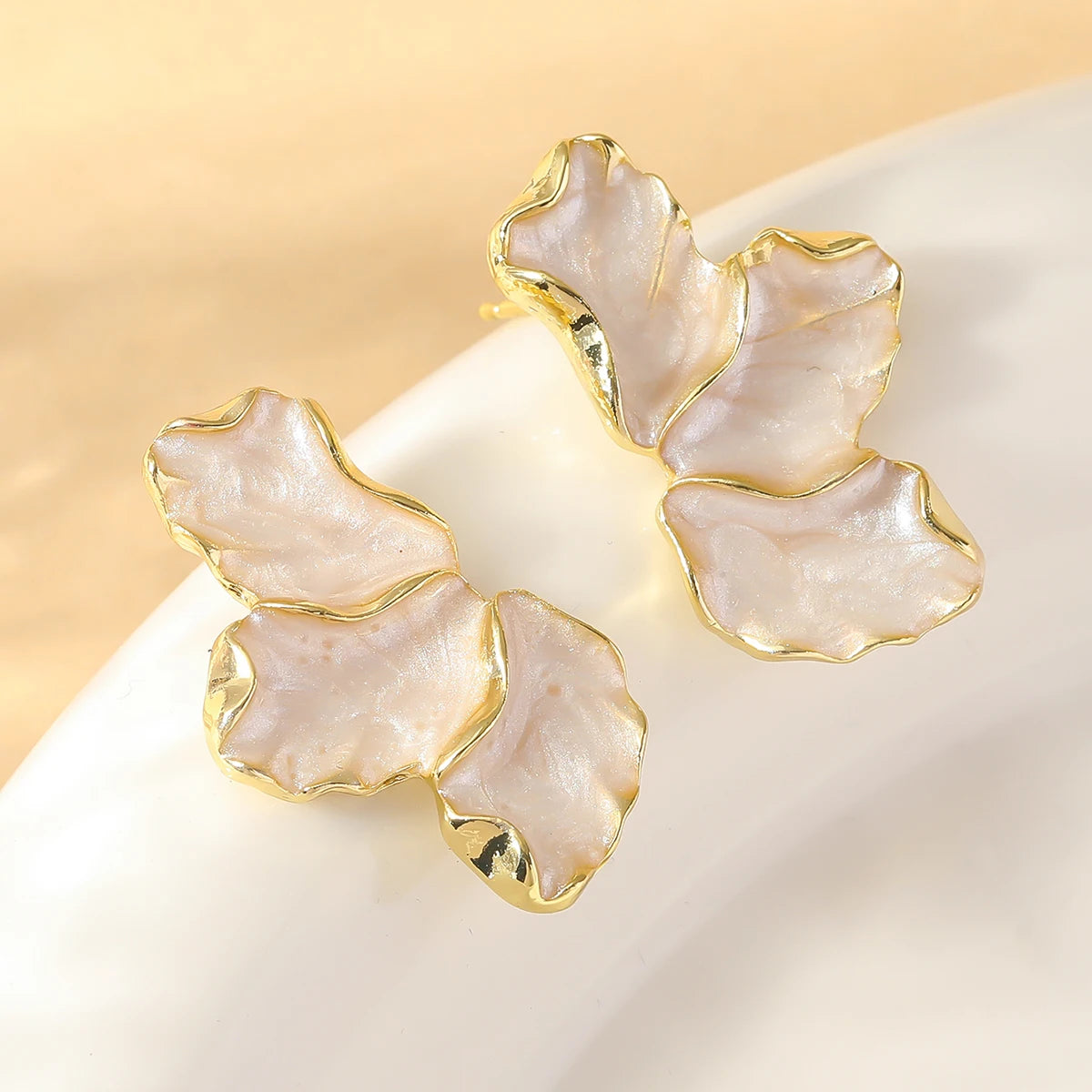 Luxury Colorful Petal Earrings