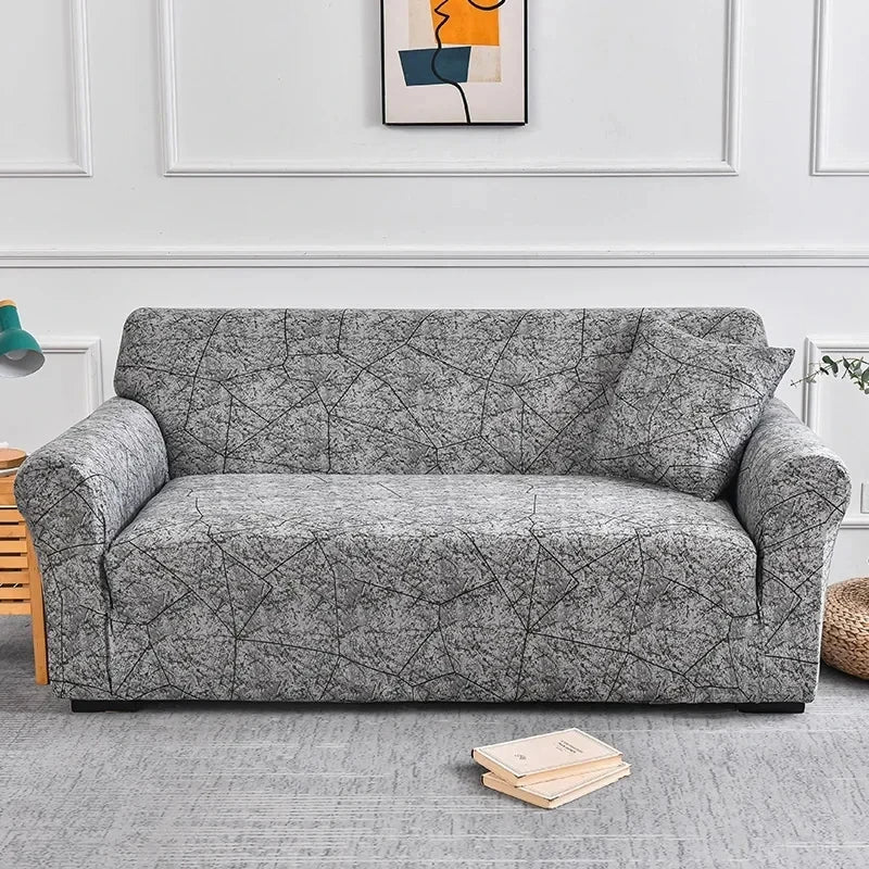 Flower Printed Elastic Sofa Cover