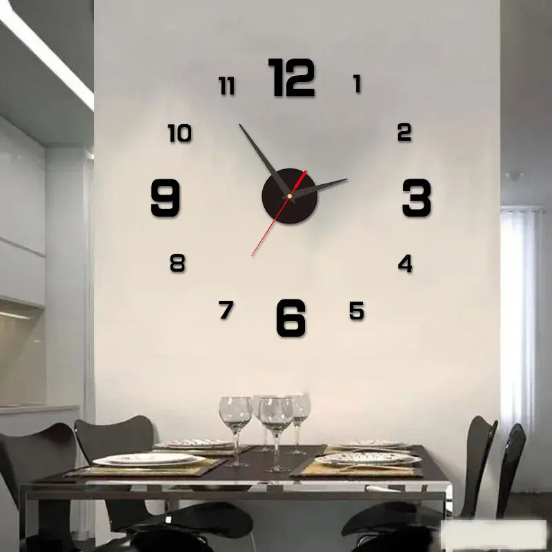 DIY 3D Wall Hanging Clock Wall Stickers