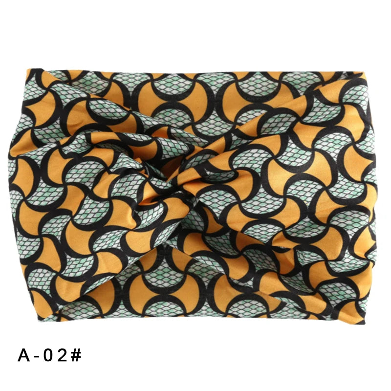 Printed Wide Elastic Head band
