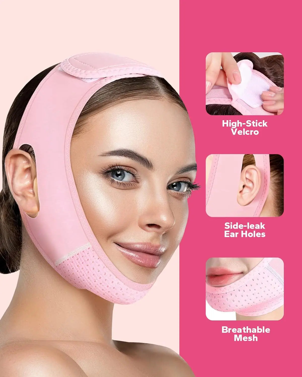 Reusable Face Strap, V Line Mask