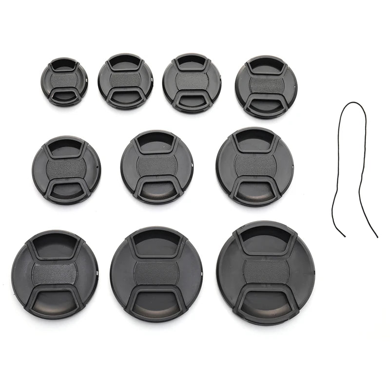 Camera Lens Cap High-quality 40.5mm 49mm 52mm 55mm 58mm 62mm 67mm 72mm 77mm 82mm Snap on Front Lens Cap for Camera
