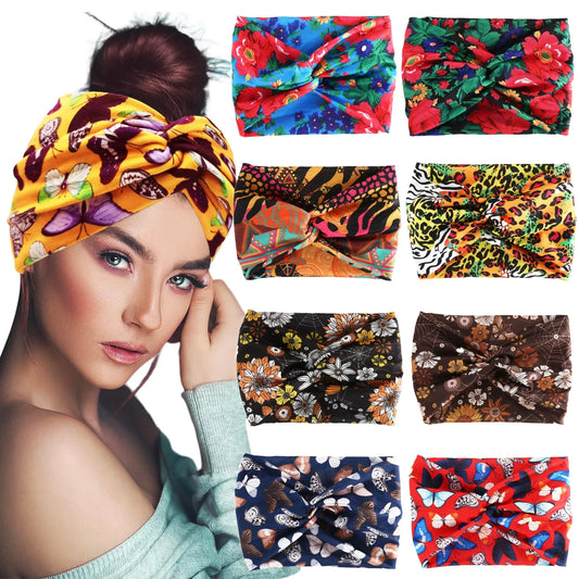 Printed Wide Elastic Head band