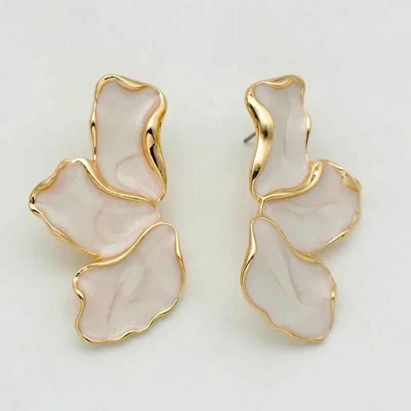 Luxury Colorful Petal Earrings