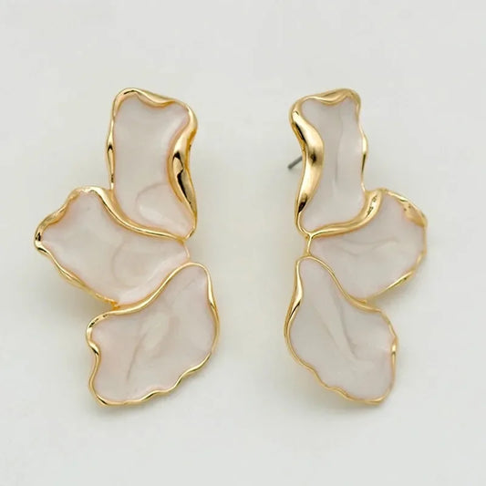 Luxury Colorful Petal Earrings