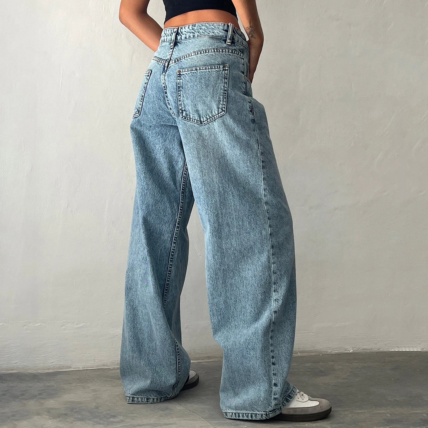 Low Waist Baggy Jeans Retro Fashion